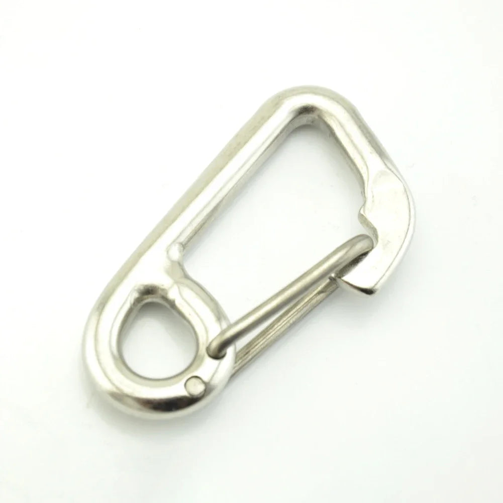Scuba Diving Hook Stainless Steel Safety Diving Buckle Clip Camping Carabiner Simple Hook Hanging Buckle Snap Kayak Accessories Oasis Select A