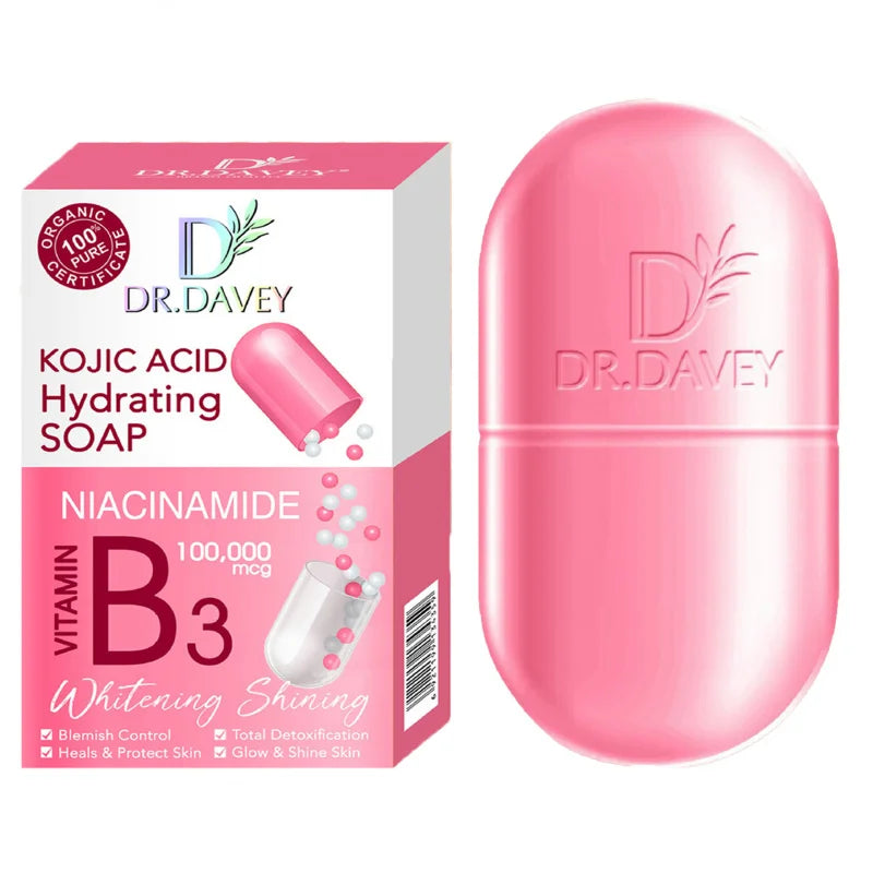 DR.DAVEY Vitamin B3 Niacinamide Bar Soap 2-Pack | Face & Body