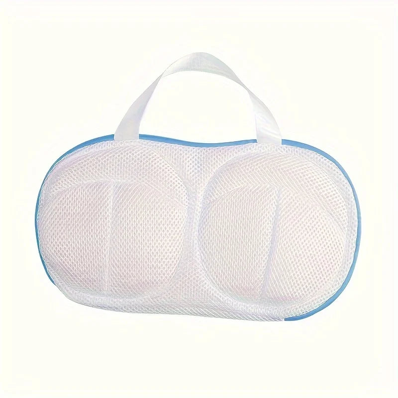 2pcs Bra Laundry Bag Underwear Wash Package Brassiere Clean Pouch Anti Deformation Mesh Pocket Special for Washing Machine Oasis Select Light Blue