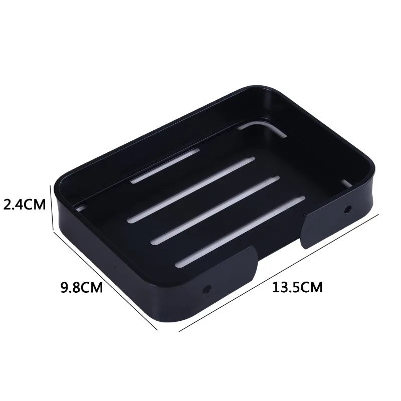 Aluminium Bathroom Shower Storage Soap Tray Mesh Rack Soap Dishes Wall Mounted Drain Soap Dish Box Home Accessories Oasis Select