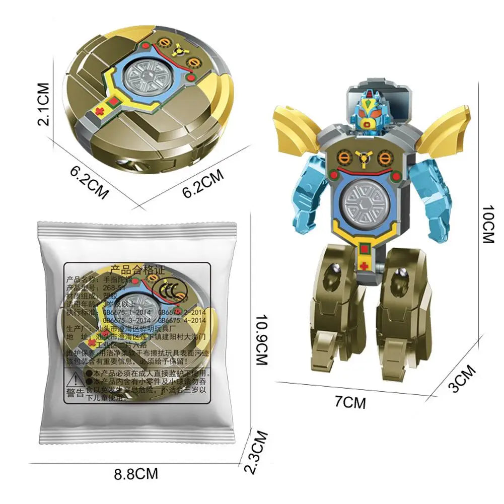 Transformable Fidget Spinner Robot Toy for Kids & Teens Fidget Spinner Toy Oasis Select C