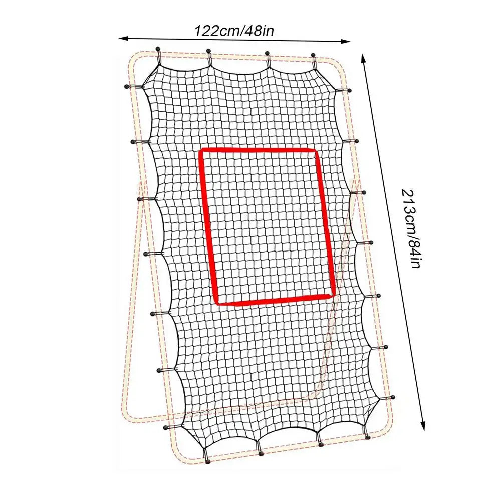 Volleyball Return Net 7x4ft Heavy Duty Training Equipment Sports Rebounder with Elastic Rope & Target for Outdoor Backyard Court Oasis Select White