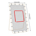 Volleyball Return Net 7x4ft Heavy Duty Training Equipment Sports Rebounder with Elastic Rope & Target for Outdoor Backyard Court Oasis Select White