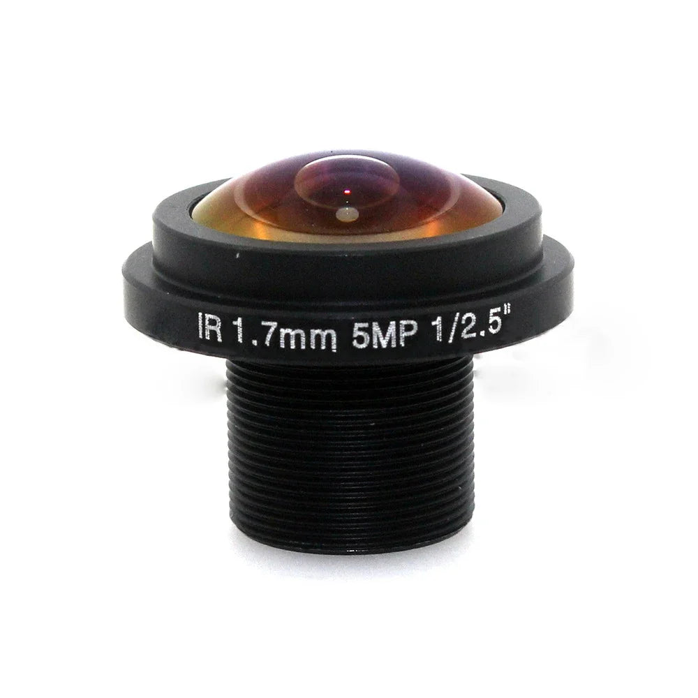1.7mm Fisheye Lens 5Megapixel For HD CCTV IP Camera Mount 1/2.5" F2.0 180Degree Wide Angle Panoramic CCTV Lens Camera Accessory Oasis Select