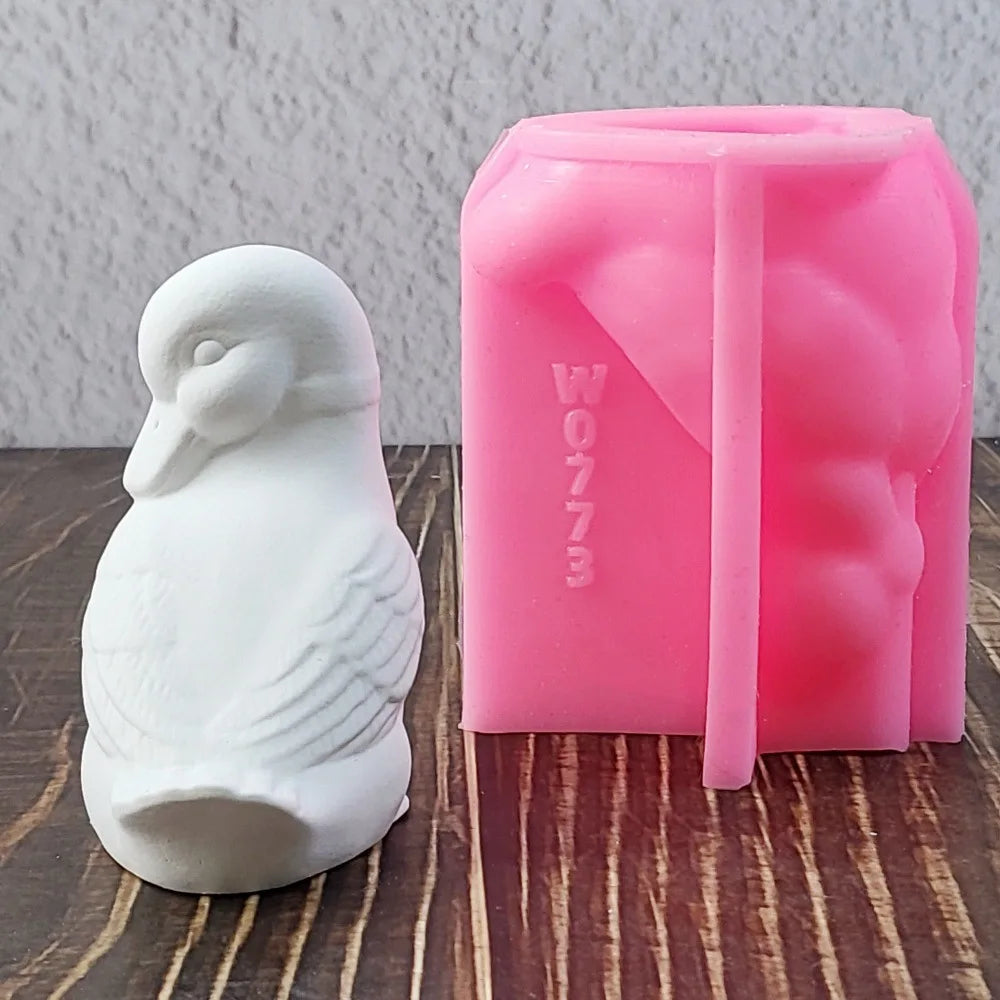 3D Horse, Duck, Alpaca, Dinosaur Animal Series Plaster Figurine Silicone Mold DIY Cement Plaster Dinosaur Animal Mold Oasis Select