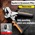 1pcs Hand Press Grommet Hole Punch Plier Portable Eyelet Tool Kit Heavy Duty Metal Punch for Leather Fabric Tarp Craft Oasis Select 10mm Eyelet Plier