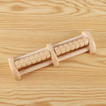 Double Row Foot Sole Massager Wooden Roller Type Solid Wood Foot Foot And Leg Massager Acupoint Ball Oasis Select Double row of logs