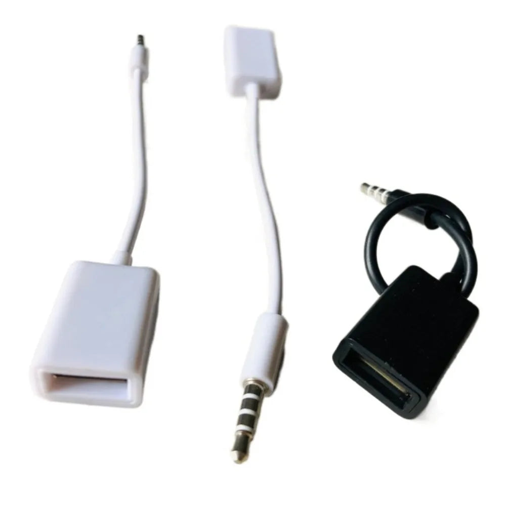 3.5mm Male Usb Female To 3.5mm Car Audio Cable AUX Audio OTG 3.5MM To USB Female Adapter Cable USB 2.0 Female Converter Cable Oasis Select