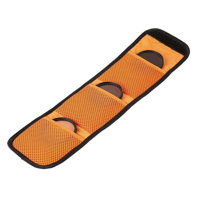 3-Pocket Lens Filter Bag – ND UV CPL Camera Filter Wallet Case