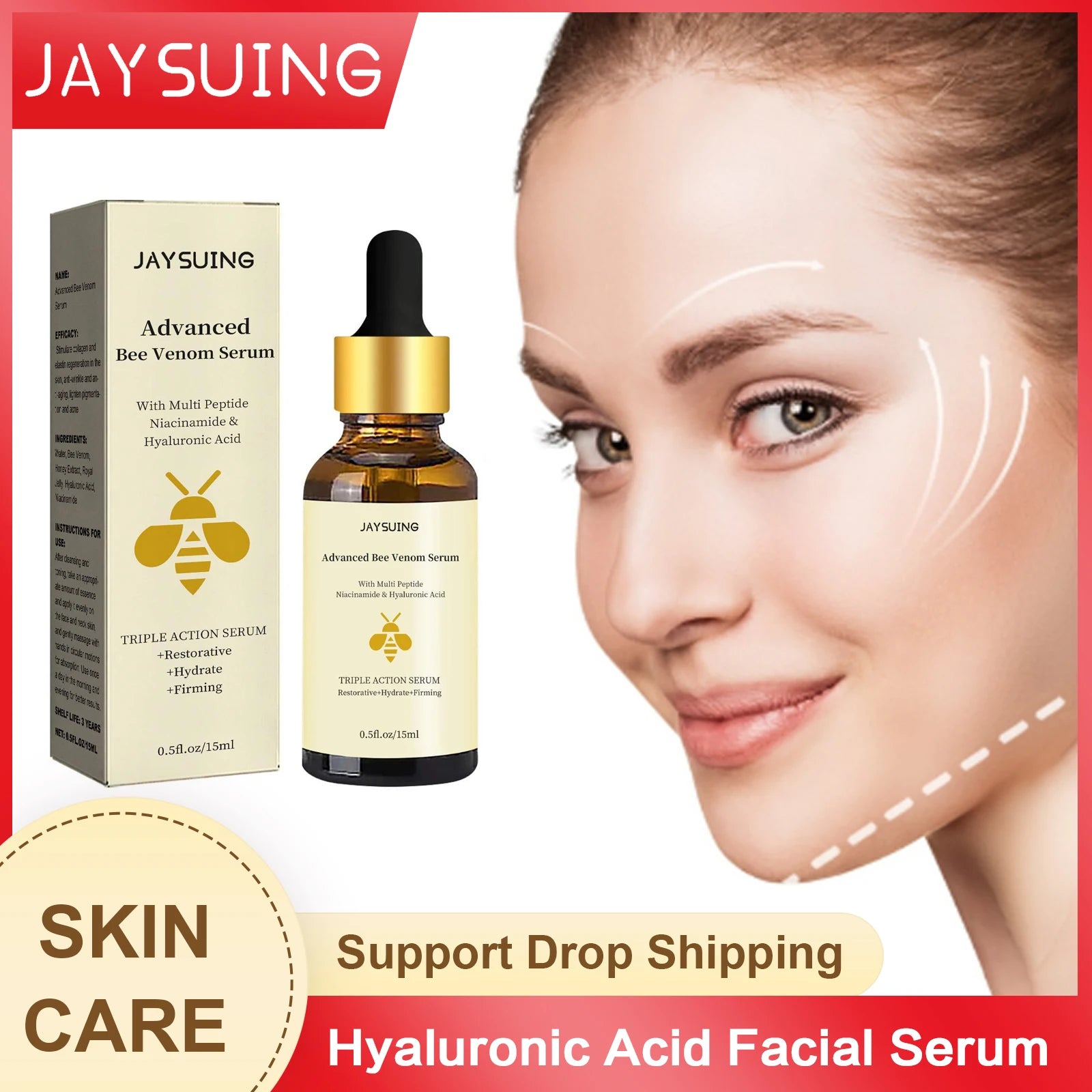 Jaysuing Hyaluronic Acid & Nicotinamide Facial Serum 15/30ml Facial Serum Oasis Select