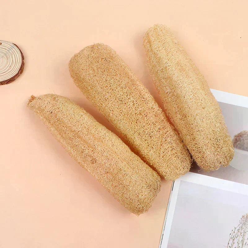 Full Loofah Natural Exfoliating Biodegradable Loofah Sponge Cellulose Natural Shower Sponge Scrubber For Kitchen Bathroom Oasis Select