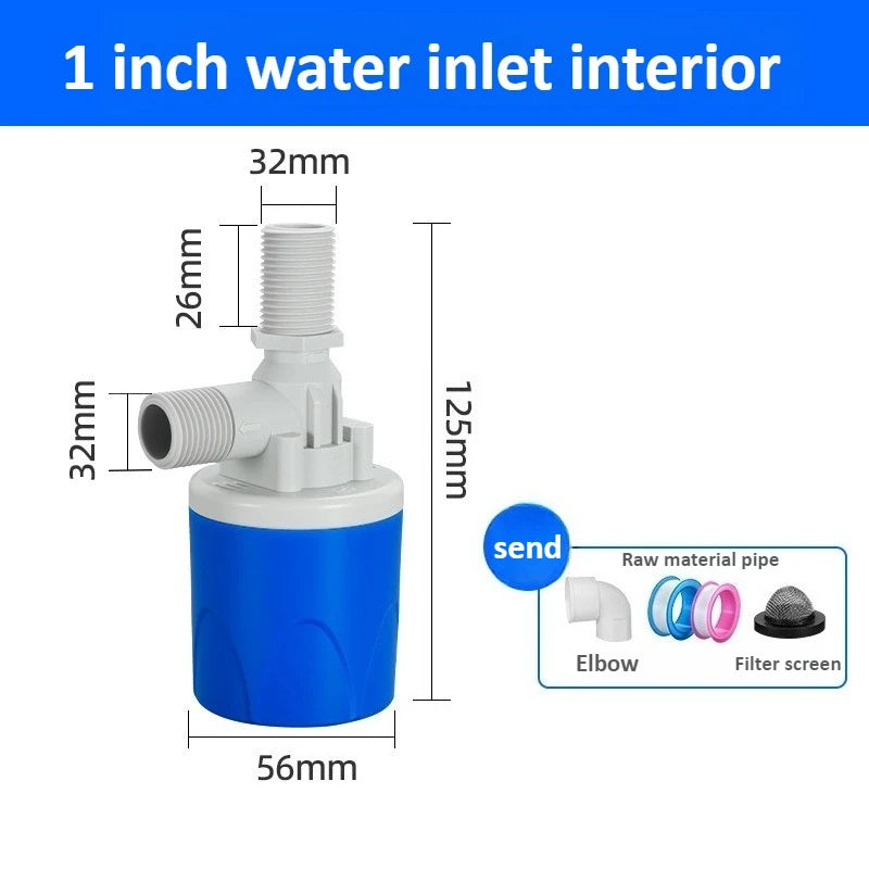 4 6 Points 1 Inch Fully Auto Float Valve Automatic Water Level Regulator Water Stop Refill Controller for Plumbing Oasis Select 1 Inch Inlet water