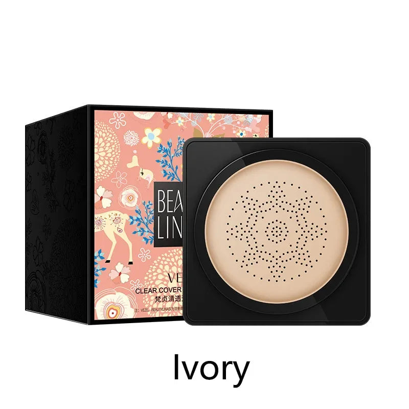 Mushroom Head Air Cushion CC Cream Foundation Moisturizing Long Oasis Select Ivory White