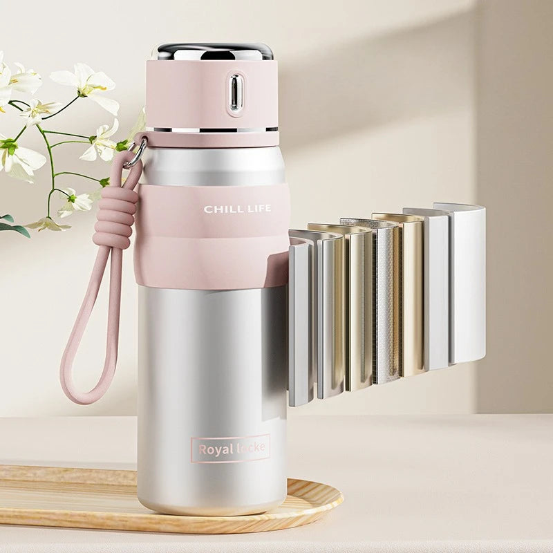 1PC Intelligent Insulated Cup Food Grade High Aesthetic Water Cup Light Luxury High-end and Portable Drinking Utensils Oasis Select