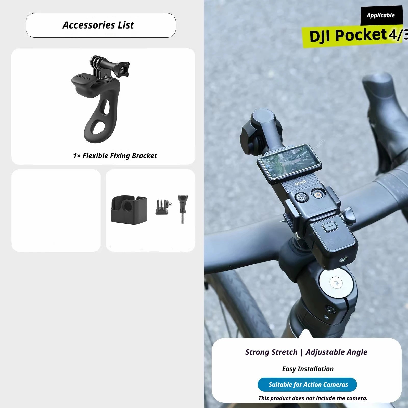 DJI Osmo Pocket 3/4 Accessories Kit – Case, Tripod & Mount