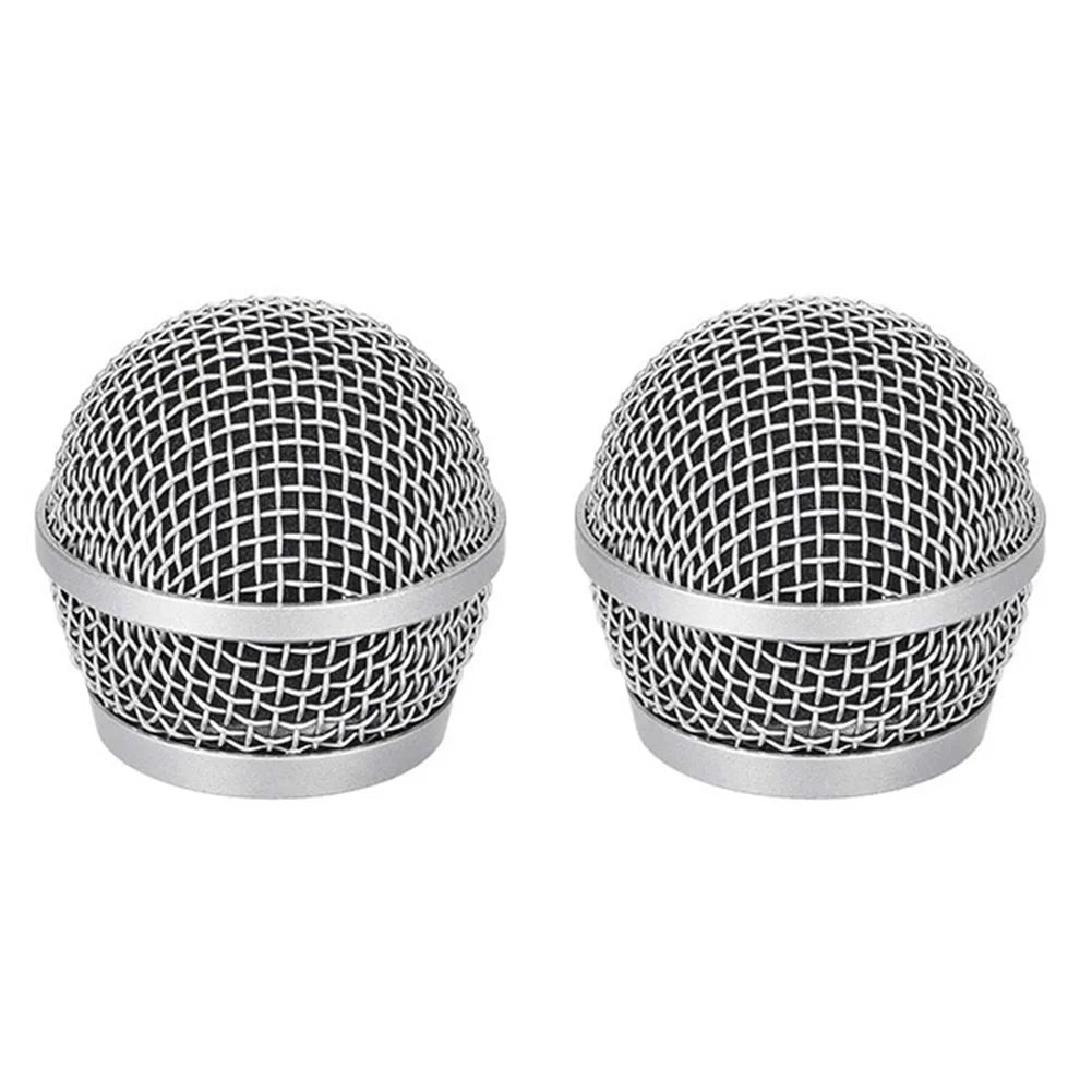 Microphone Mesh Head For 58 Microphone Fits For Shure Beta Grill Mesh Head Steel Replacement Microphones DIY Parts Oasis Select PG58