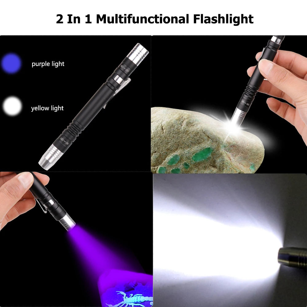 POCKETMAN 395nm UV Blacklight Pen Flashlight – Pet Stain Detector