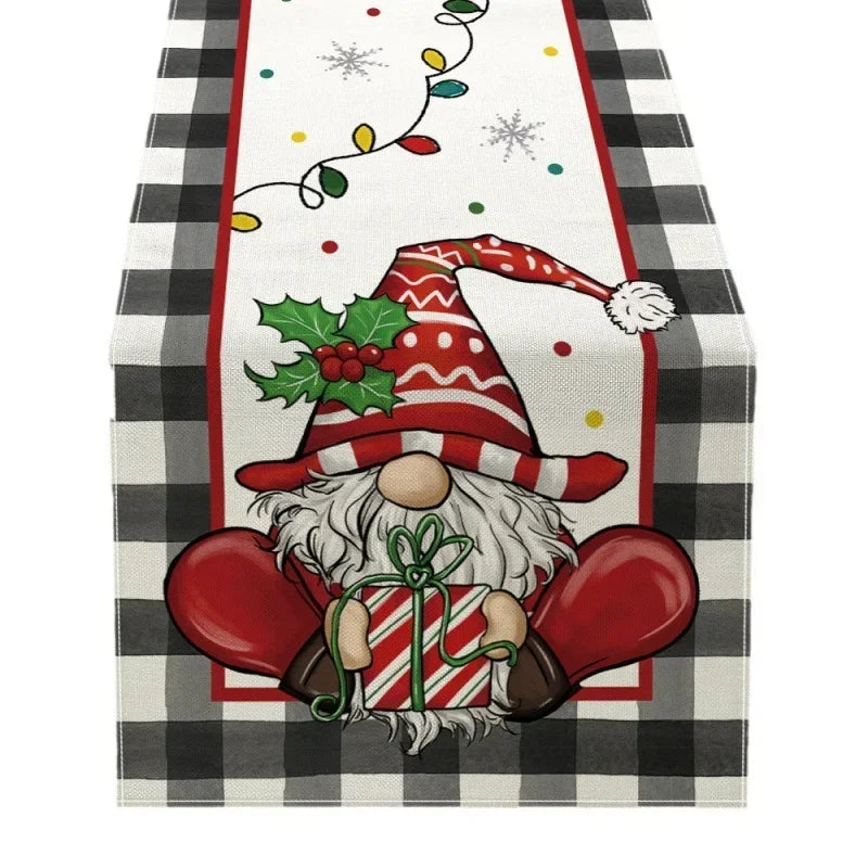 Christmas Table Runner Merry Christmas Decorations For Home 2025 Cristmas Table Flag Cover Navidad Noel Gift New year Tablecloth Oasis Select
