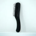 Compact Black Paddle Hair Brush – Ergonomic Soft Bristle Brush Paddle Hair Brush Oasis Select 118-Black-02