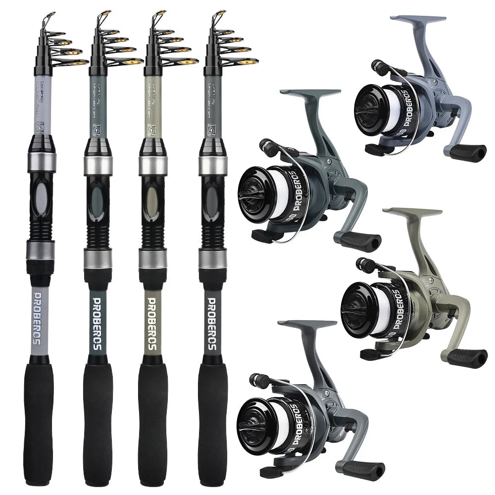 Portable sea rod set, long-range casting, mini fishing rod, fishing wheel, fishing line, bait, fishing rod, complete set of sea Oasis Select