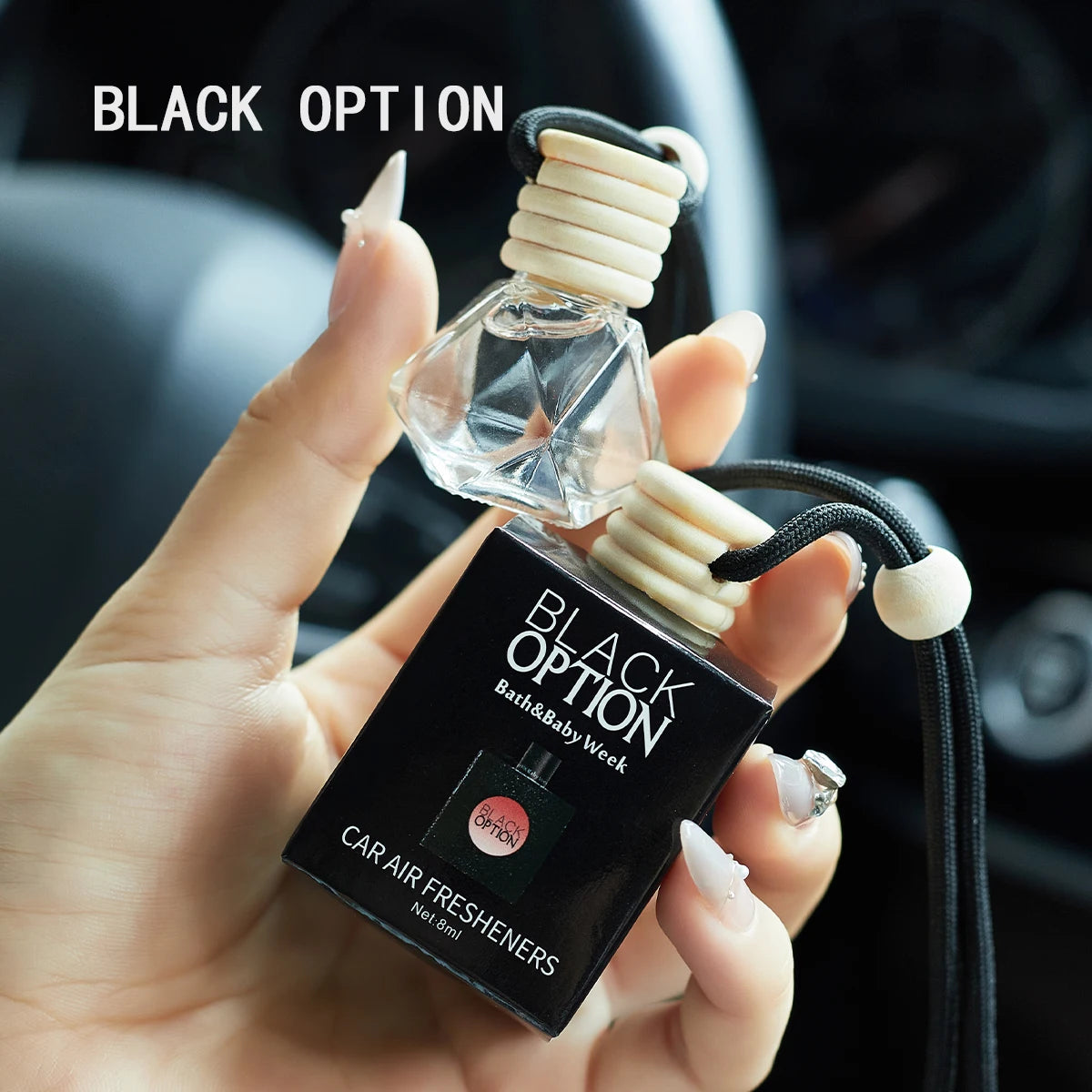 Long-Lasting Liquid Car Air Freshener – Interior Fragrance Car Air Freshener Oasis Select BLACK OPTION
