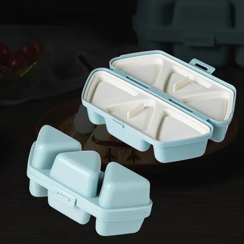 Japanese Triangle Six in One Mold Rice and Vegetable Roll Portable Outdoor Sushi Picnic Lunch Box DIY Tool Oasis Select 1pcs