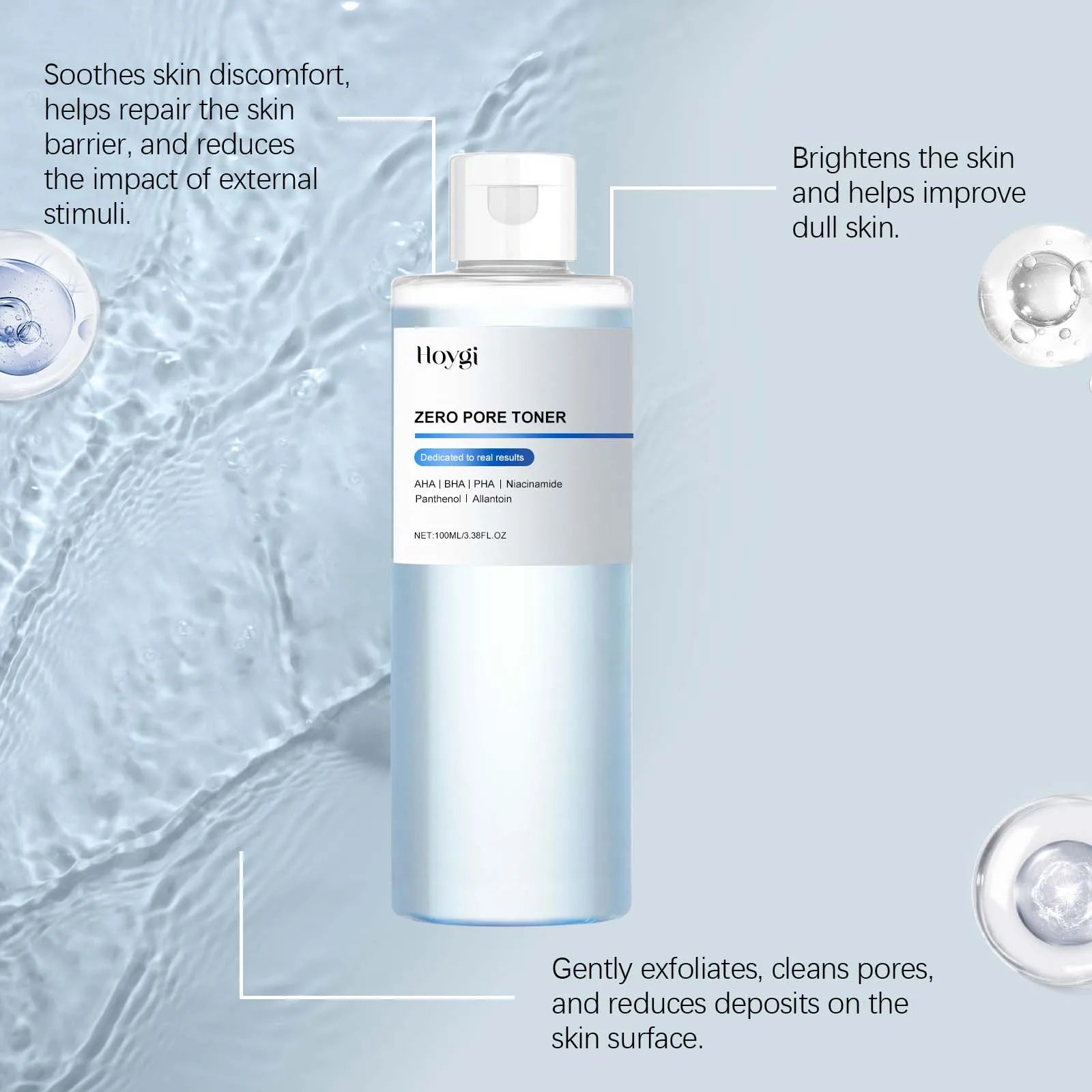 Hoygi Exfoliating Moisturizing Toner – Gentle 100ml Skin Toner