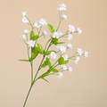 Real Touch Forget-Me-Not Artificial Forget-Me-Not Flowers Long Branch Silk Simulation Flowers 47cm DIY Floral Bouquets Home Oasis Select White