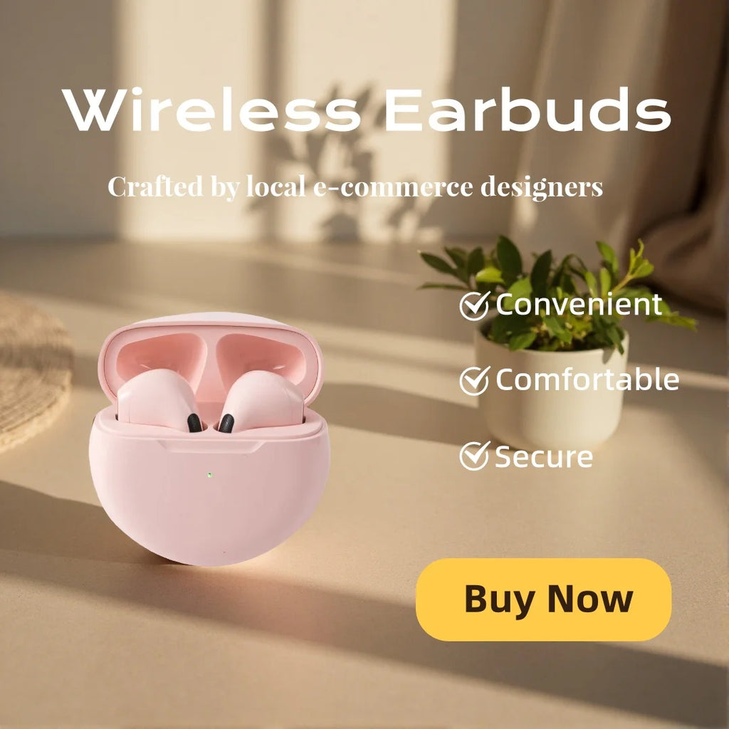 TWS True Wireless Earbuds Half In Ear Bluetooth Headphones Touch Control HiFi Stereo Sport Earphones For Android IOS Oasis Select Pink