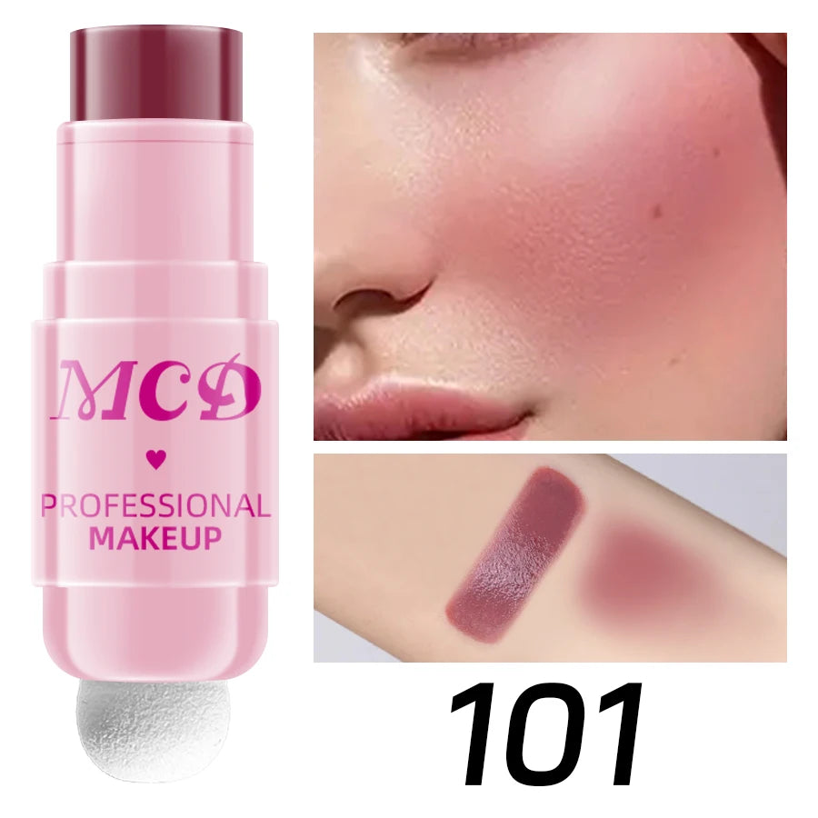 MCD 6-Color Jelly Blush Stick – Lip & Cheek Tint Matte Finish