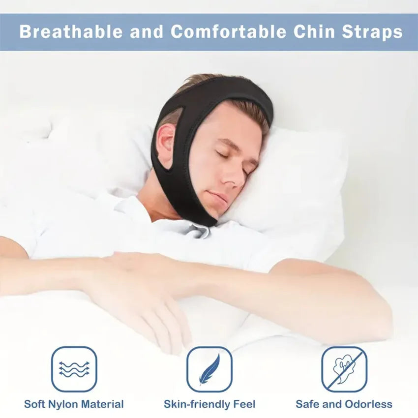 Sale Anti Snoring Chin Strap Adjustable Open Mouth Breathing Corrector for Men Women Sleep Aid for Sleeping Oasis Select