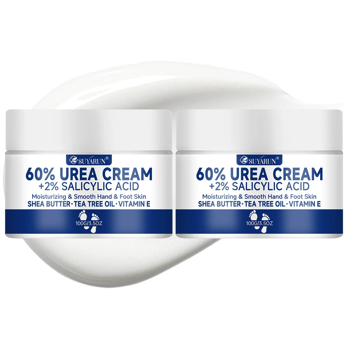 SUYARUN 60% Urea Foot Cream – Cracked Heel Moisturizer Combo Urea Foot Cream Oasis Select 100g-2