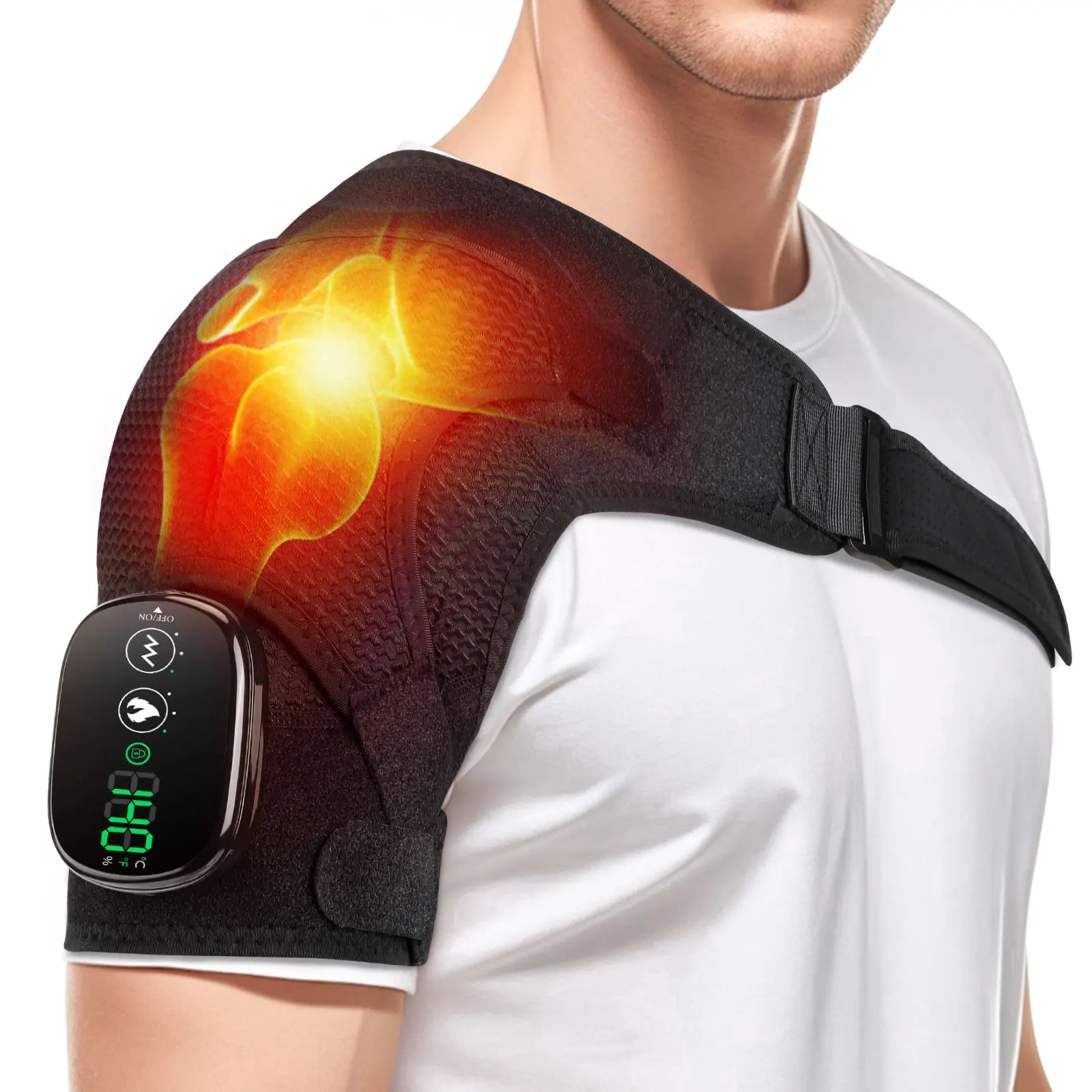 Electric Heated Shoulder Wrap – Massage & Warmth Brace