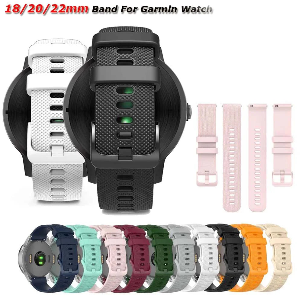 Silicone Watch Band 18/20/22mm – Garmin, Amazfit, Samsung & More Silicone Watch Band Oasis Select