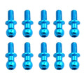10Pcs M3 Metal Hex Ball Screws for TT01 TT02 D5 1/10 RC Drift Car Spare Parts Universal,Blue Oasis Select Default Title