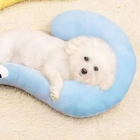 Dog Pillow Four Seasons General Purpose Pet Supplies Toy Pet Mat Sleeping Cat Blanket Kennel Supplies Oasis Select Blue S (27x46cm)