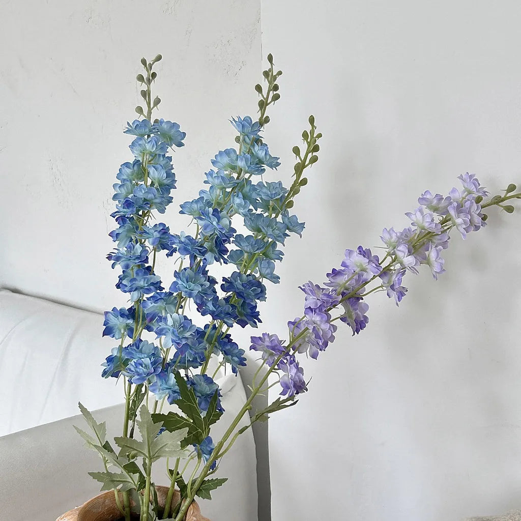 84CM Artificial Flower Swiftgrass Hyacinth Violet Home Decoration Floor Flower Arrangement Wedding Photography Prop Oasis Select