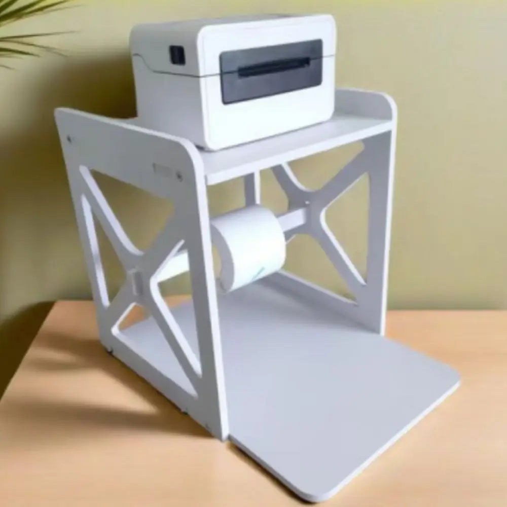 Sturdy Solid Material Multi-layer Desk Storage Organizer Layered Partition Design Stable Structure Label Printer Storage Rack Oasis Select