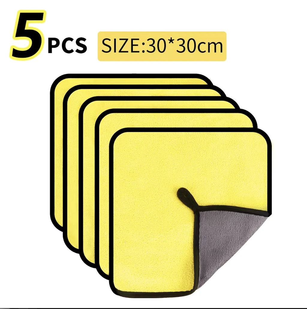 3/5/10Pcs Car Wash Microfiber Towel 30*30CM / 30*60cm Car Cleaning Drying Cloth Care Cloth Car Wash Towel Kitchen Towel Oasis Select 30x30cm 5pcs