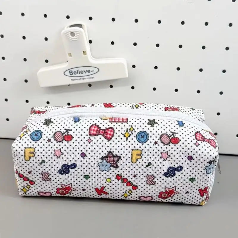Graffiti Pencil Case Large Capacity Soft Pen Pouch Wear Resistant Stationery Bag for Kids Students School Office Use Oasis Select A1