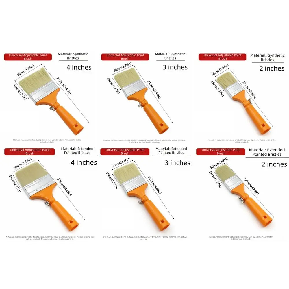 360° Adjustable Paintbrush | Replaceable Curved Head 2/3/4 In