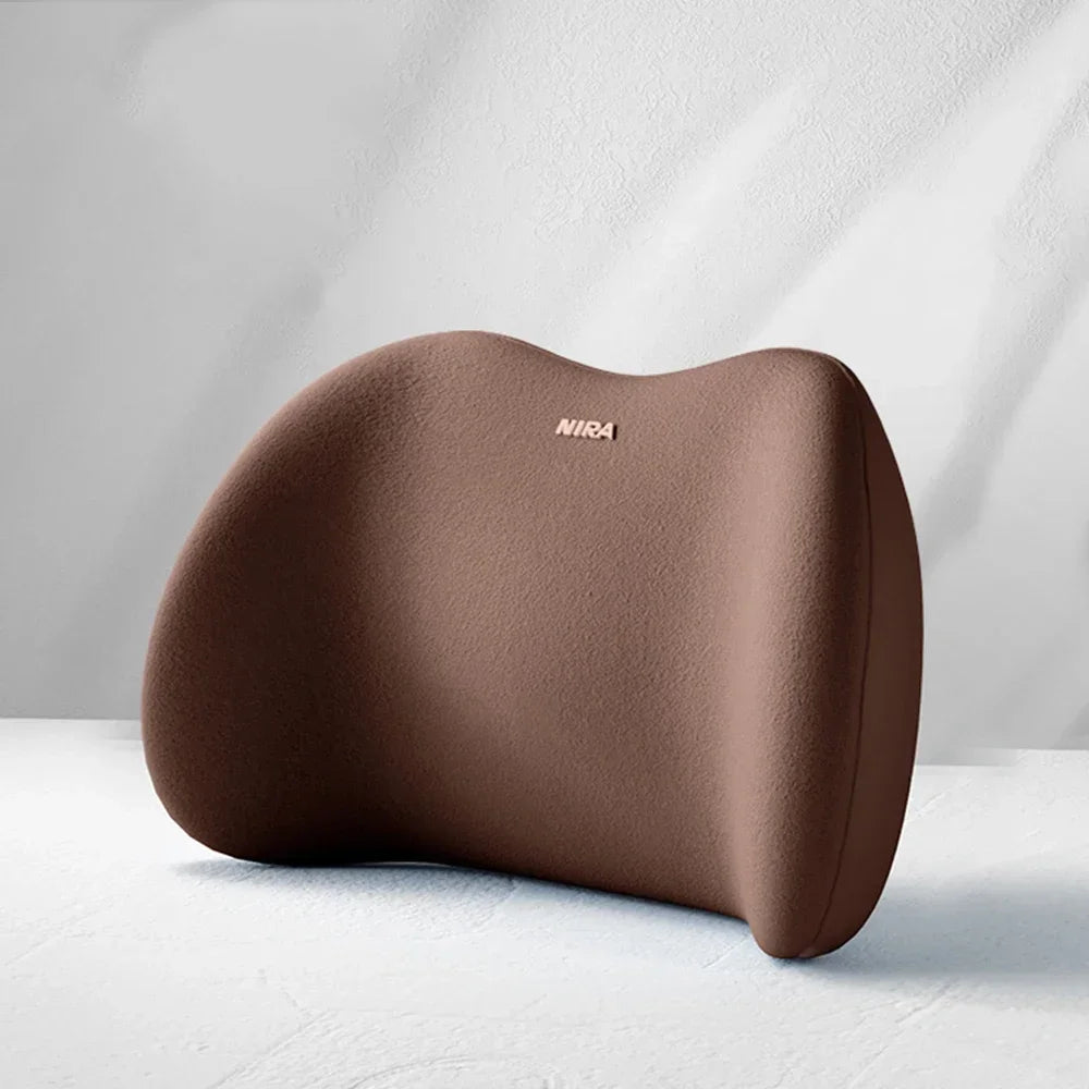 Car Pillow Headrest Neck Pillow Memory Foam Cervical Lumbar Support Car Headrest Back Pad Back Pillow Office Car Interior Acces Oasis Select Brown Waist