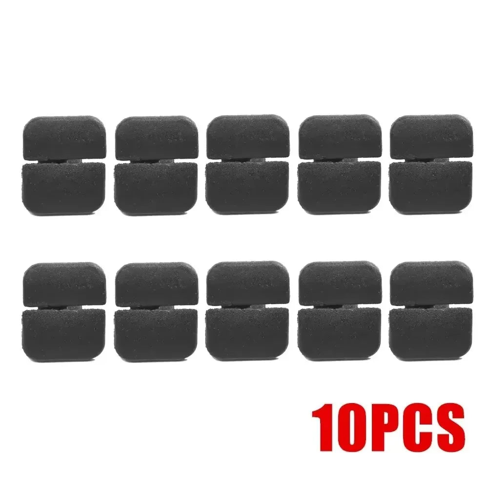 10/20/40/60pcs Car Hood Soundproof Cotton Clip Black Cotton Clip Car Exterior For VW Polo Tiguan Passat Leon 2 Skoda Octavia 2 Oasis Select 10pcs