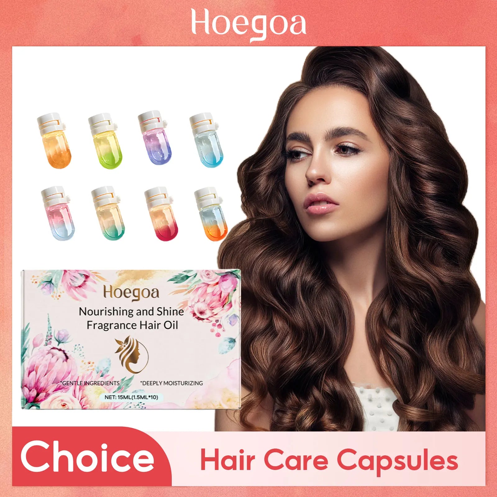 Fragrance Hair Essential Oil Capsule Nourishing Moisturizing Repair Curly Dry Hair Lasting Floral Scent Women Hair Care Product Oasis Select