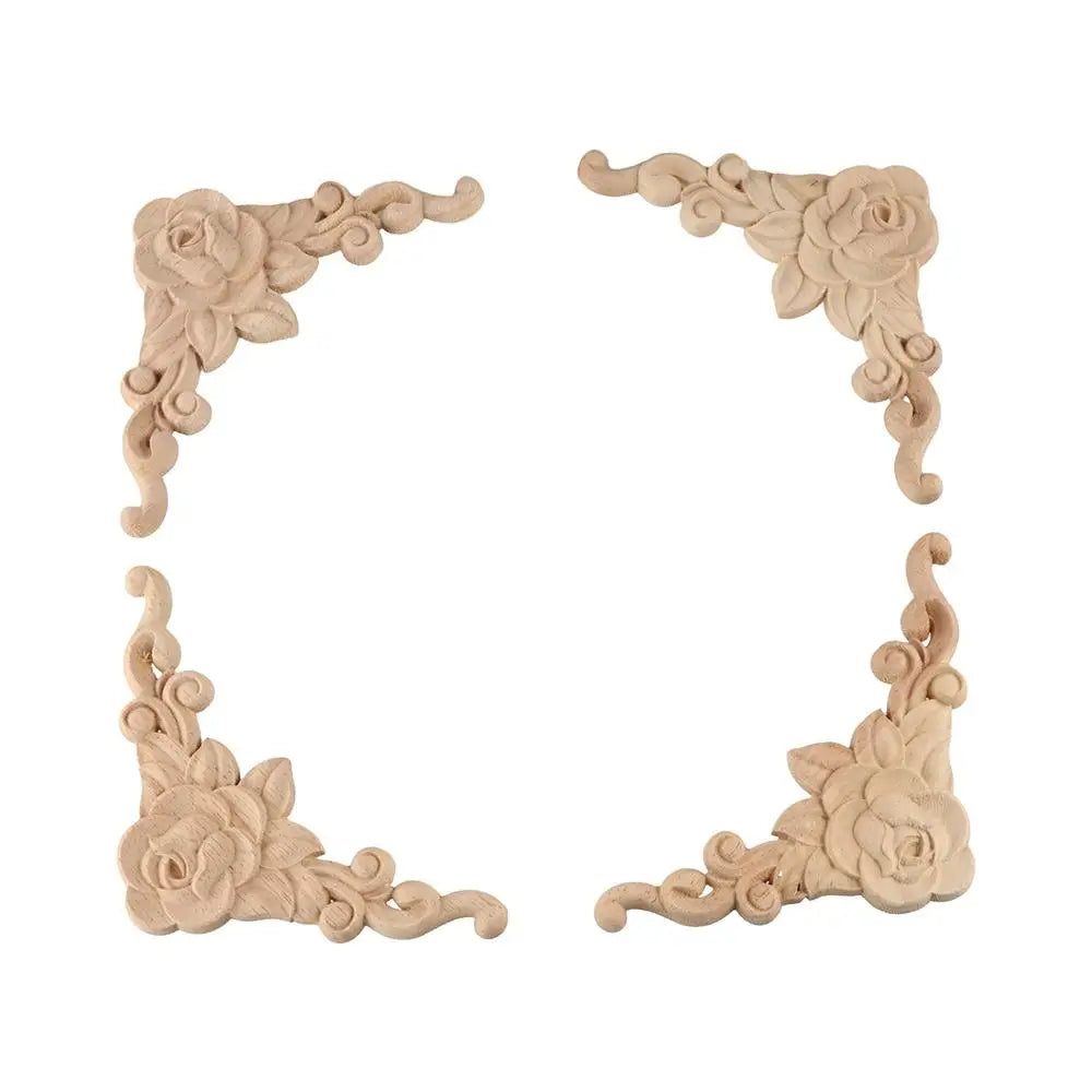Woodcarving Decal Corner Mouldings Decal Home Decor Wooden Decoration Corner Applique Furniture Applique Wooden Applique Oasis Select