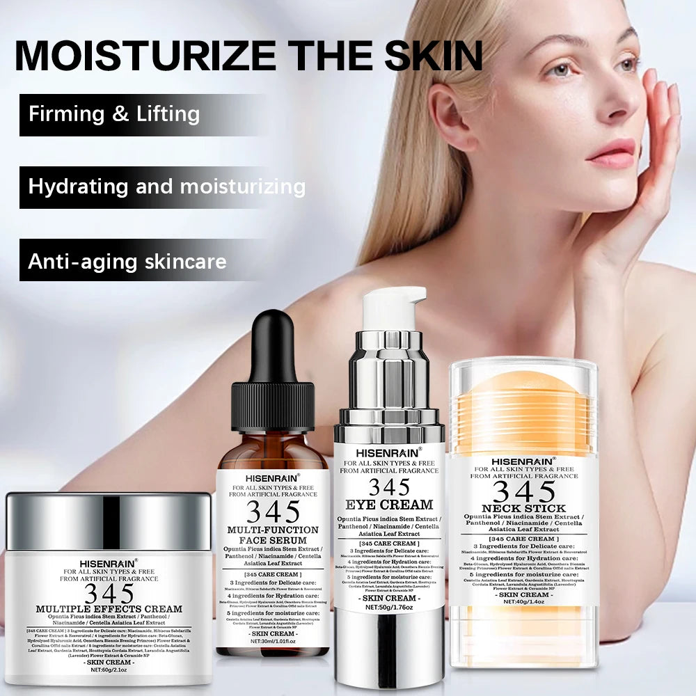 SUYARUN 4-in-1 Travel Skincare Kit – Face, Eye, Neck & Serum Set Travel Skincare Set Oasis Select