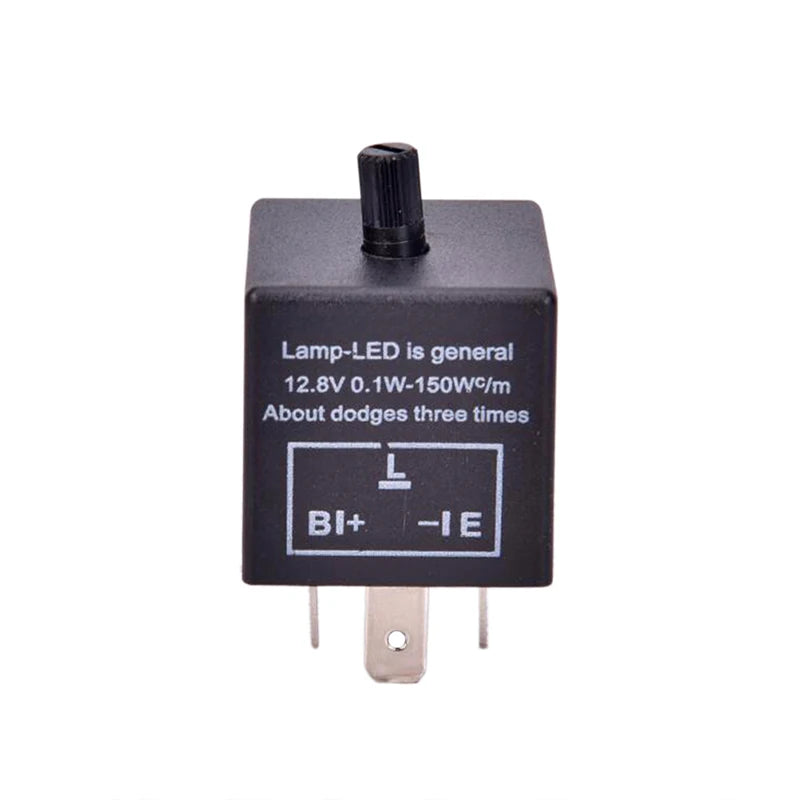 1pc 12V 3-Pin LED Adjustable Car Flasher Flash Relay For Turn Signal Light CF13 Oasis Select