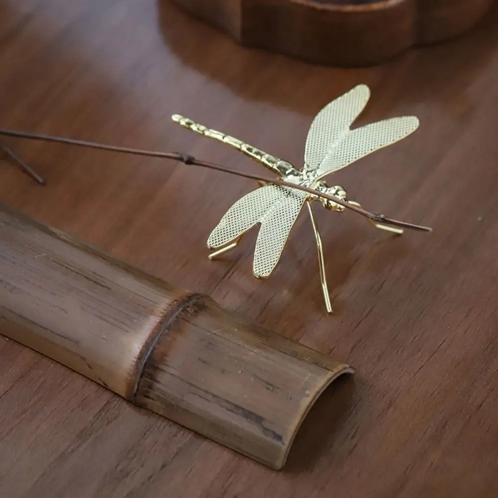 3D Dragonfly Alloy Ornament | Pen Holder & Tea Table Décor