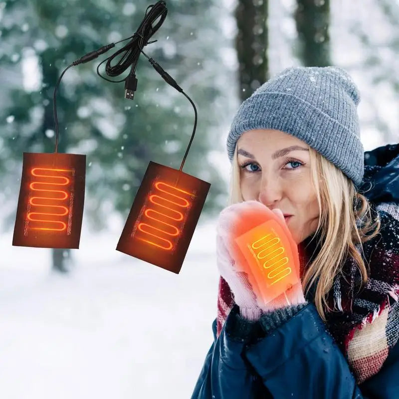Mitten Heating Pad 5V Winter Heating Pad USB Heating Pad for Women Men 2 in 1 Heating Pad Electric Heated Pad Keep Hands Warm Oasis Select