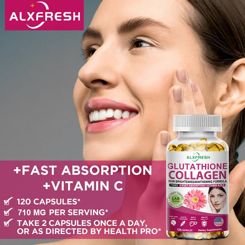 Alxfresh Collagen Peptide Glutathione Biotin Hyaluronic Capsules